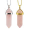 Rose Quartz Gemstone Pendant Necklace